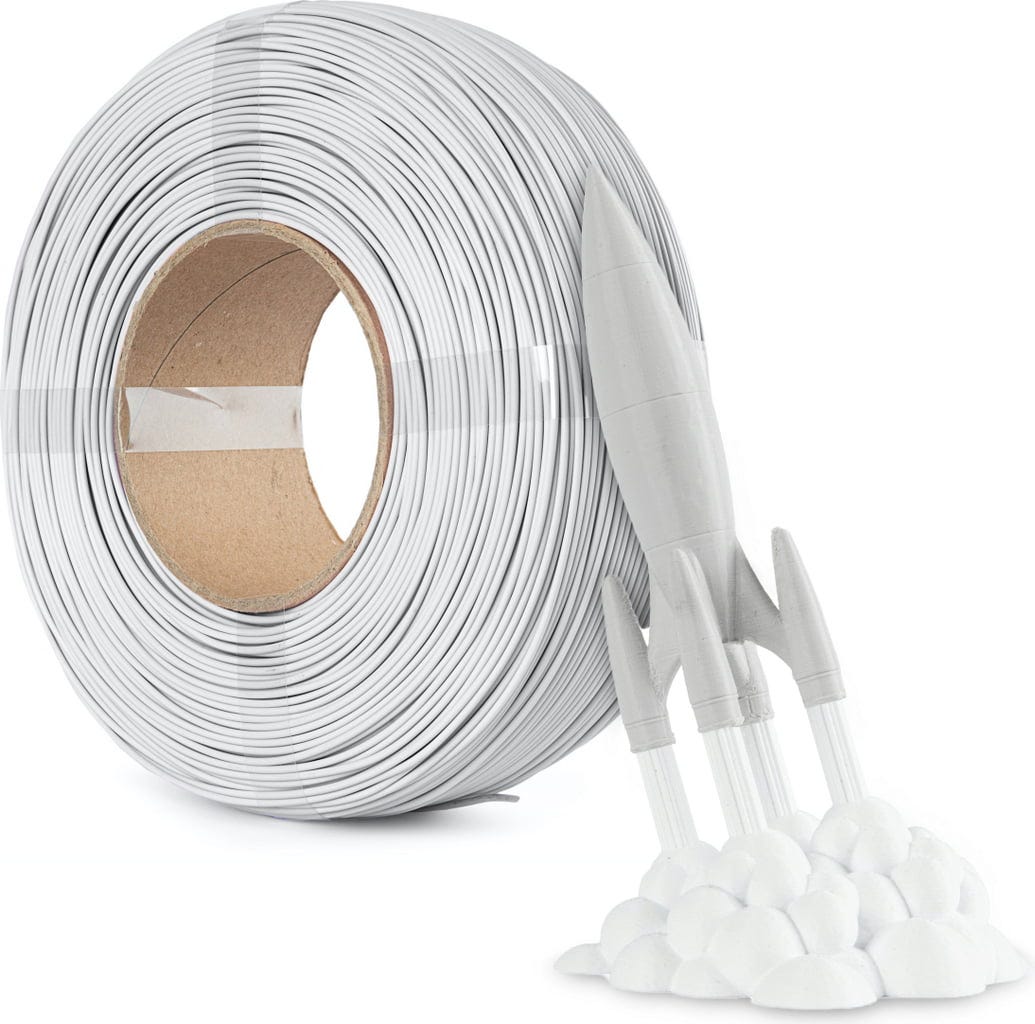Spectrum  ReFill Premium PLA High Speed Telegrey, 1,75 mm / 1000 g    PLA ohne Spule für den Hochgeschwindigkeitsdruck in Telegrey