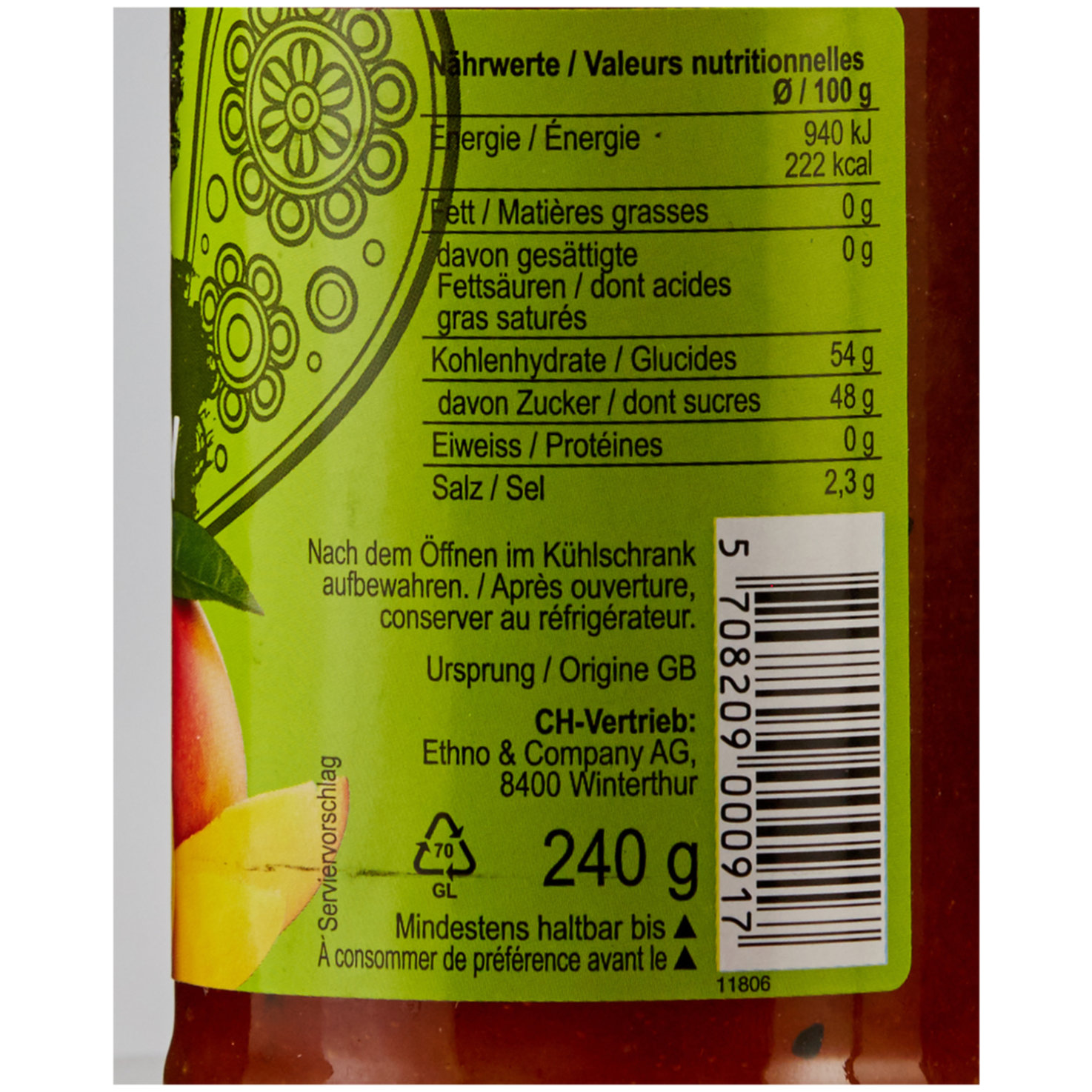 Indian Delight Mango Chutney