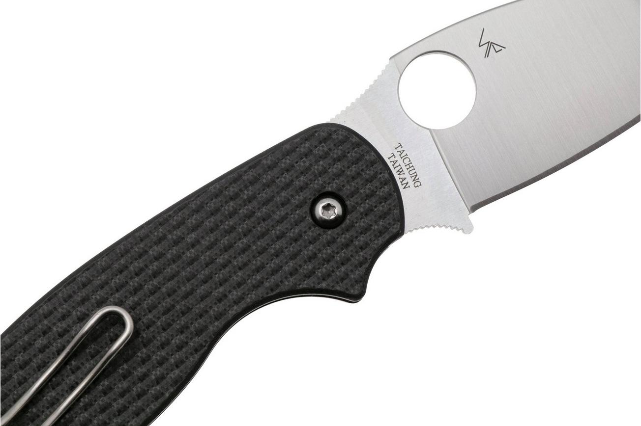 Spyderco Sage 6 Button Release Compression Lock C123CFBCLP Carbon Fiber G10 zakmes