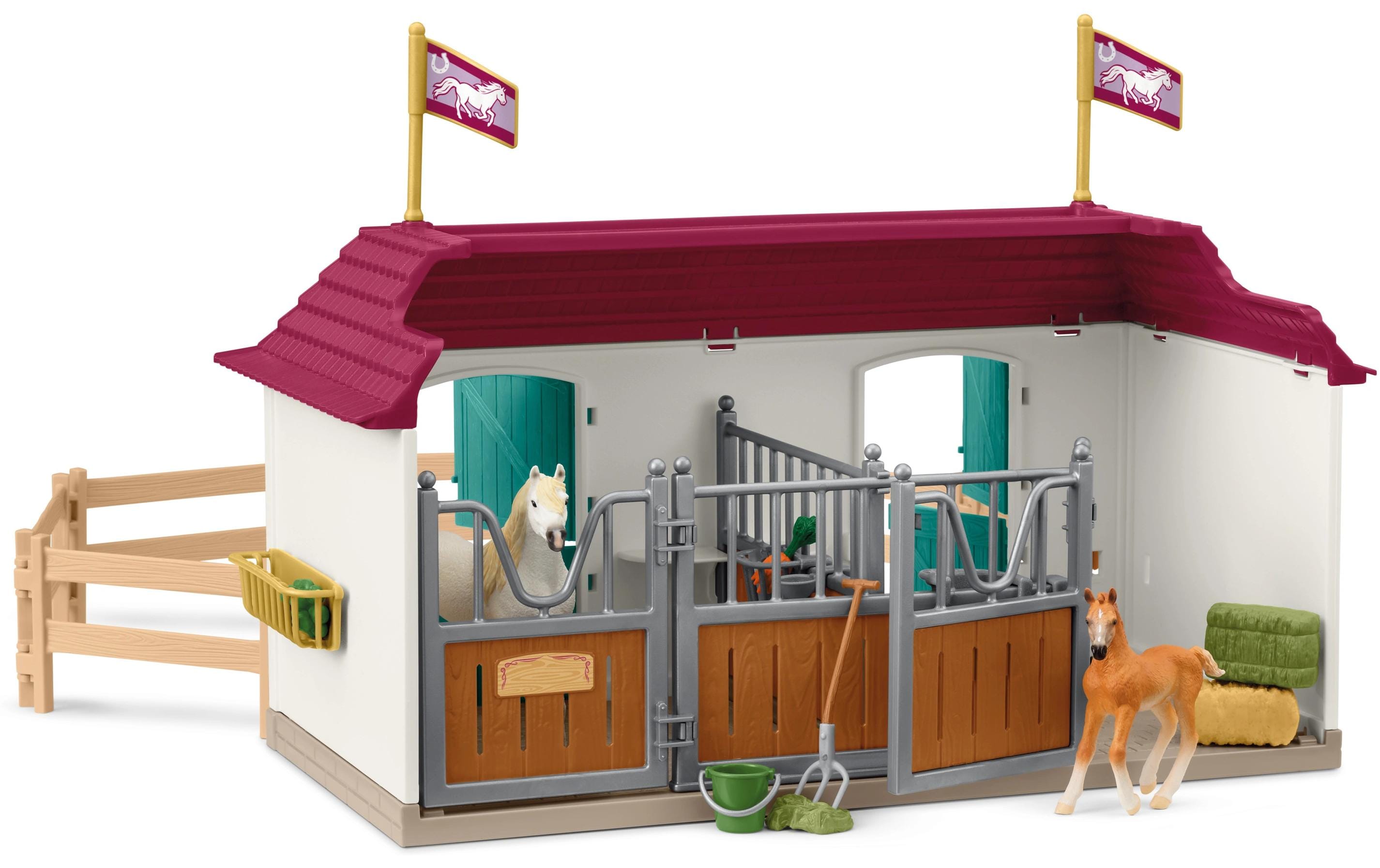 Spielfigurenset Horse Club Lakeside Pferdehof<br>Playset fördert kreatives Spielen