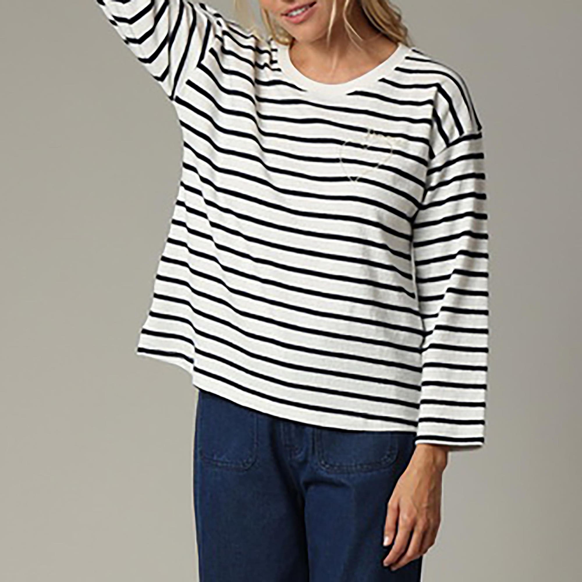 T-shirt Femme bleu marine