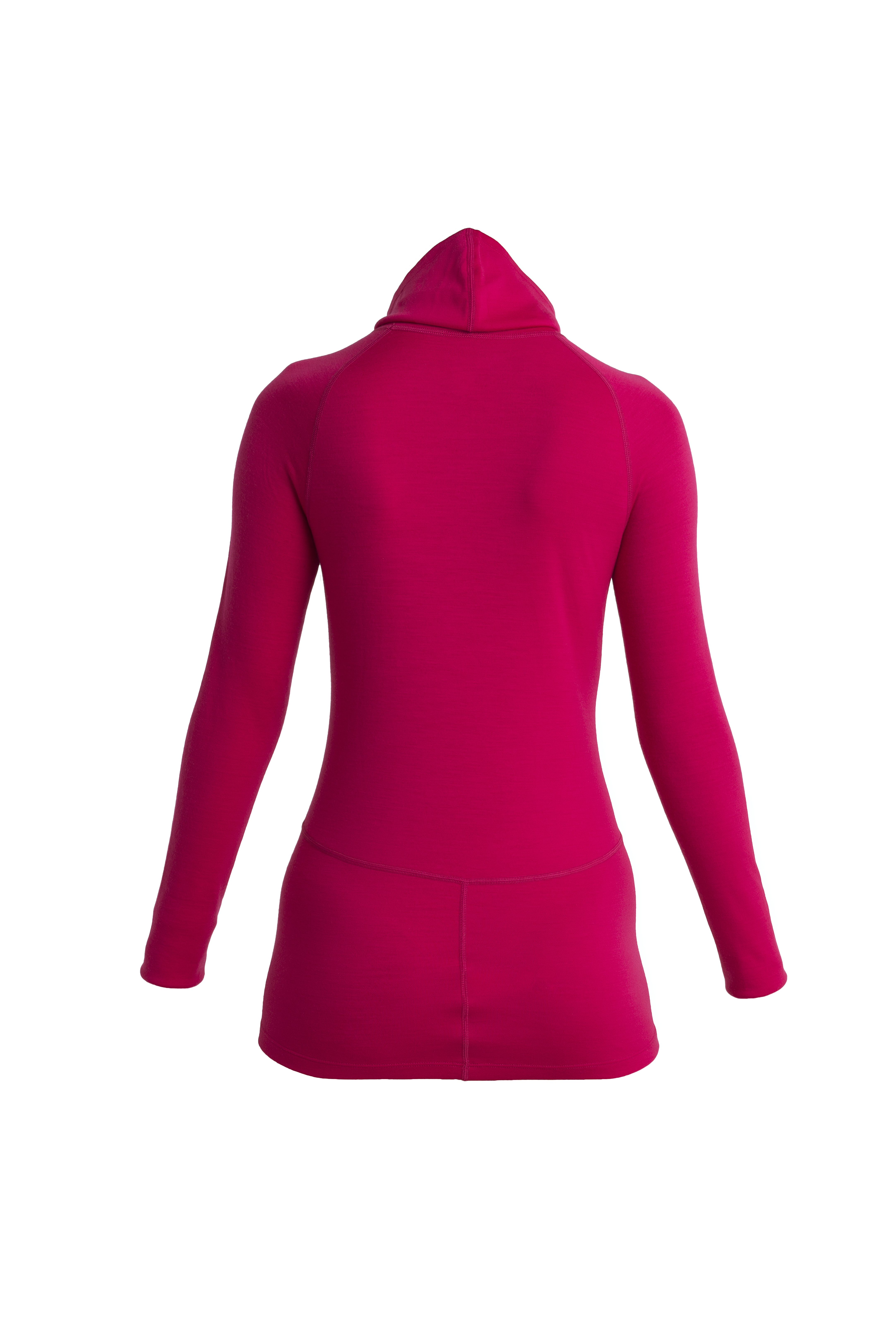 300 MerinoFine LS Roll Neck Thermal Top Dame Electronic Pink