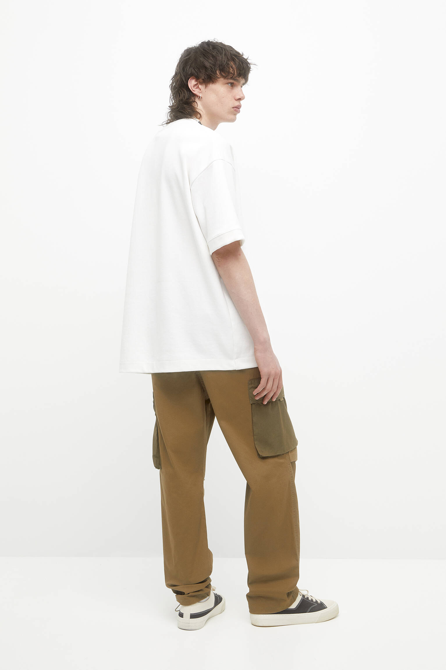 Calça cargo jogger - cáqui
