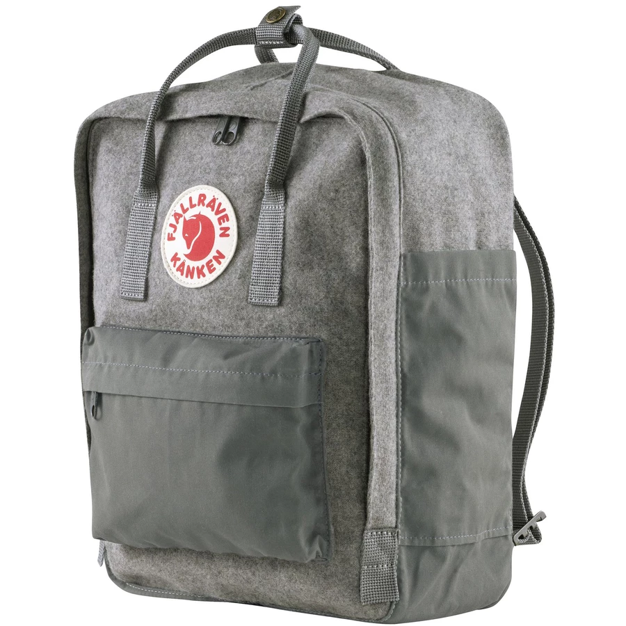 Fjällräven Kånken Re-Wool - Rucksack 36 cm granite grey