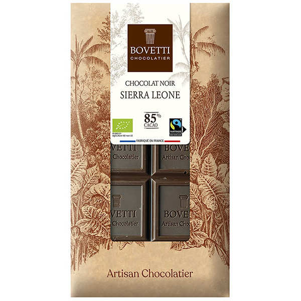Tablette chocolat noir Sierra Leone 85% bio