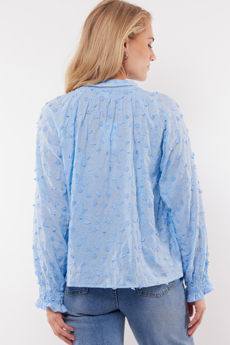 C&S The Label blauwe dames blouse