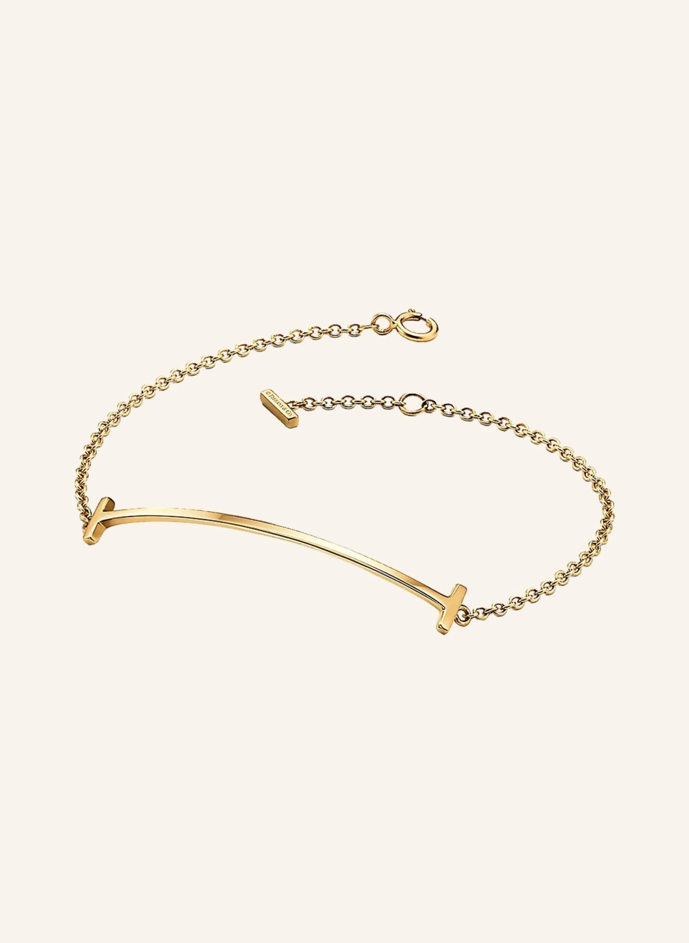 TIFFANY & Co. TIFFANY T SMILE ARMBAND aus 18 Karat Gelbgold