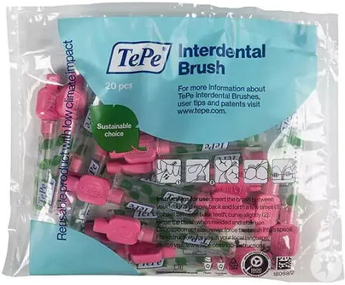 TePe Brossette Interdentaire Original Rose ISO 0 Taille 0,4mm 20 Pièces