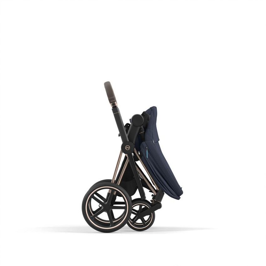 Hamac pour poussette Priam - Nautical Blue - Ecru