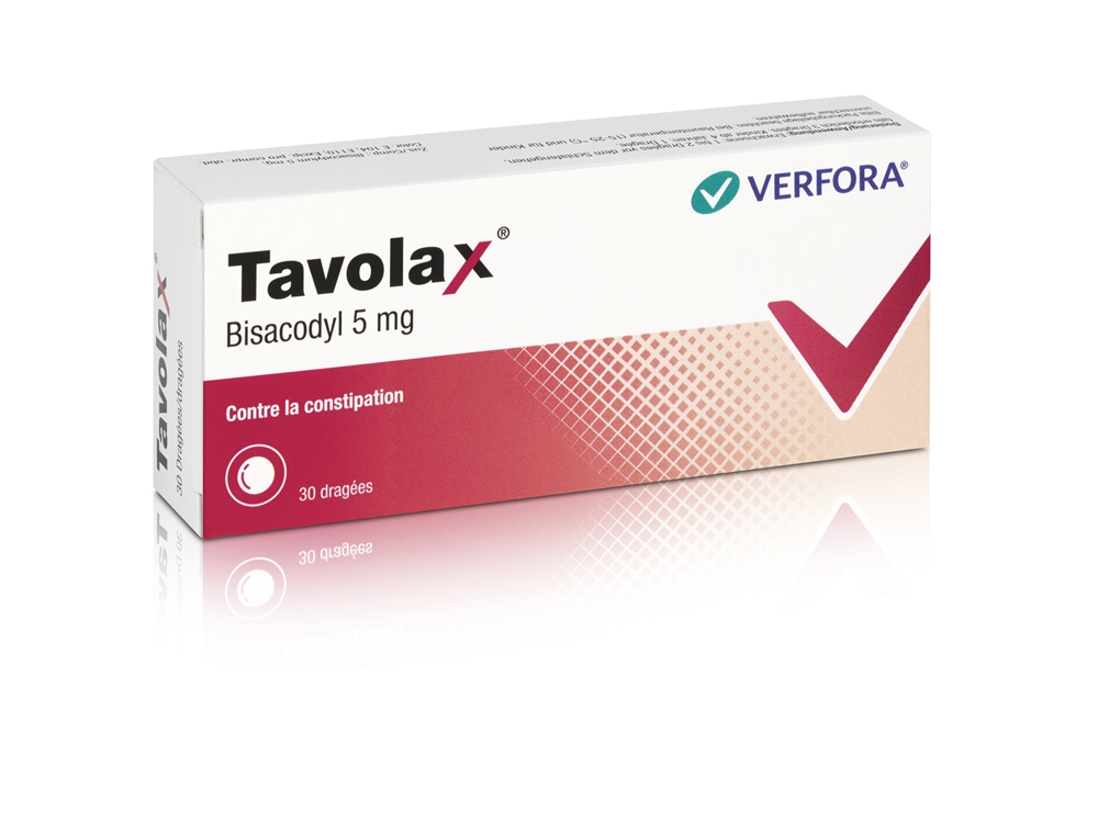 TAVOLAX Drag 5 mg Blist 30 Stk<br>30 Stück, Blister, Überzogene Tablette