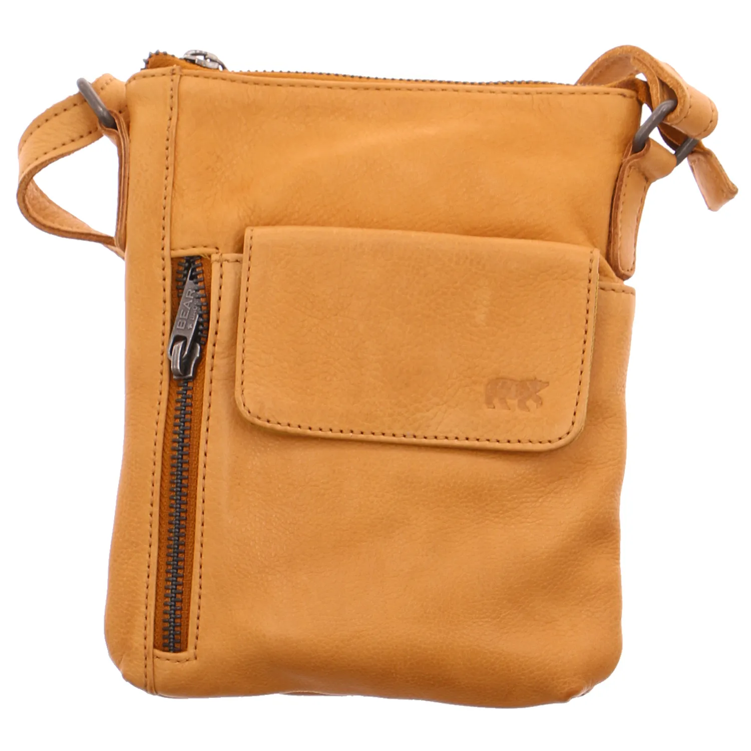 BEAR DESIGN Handytasche Gelb Leder  Handybag