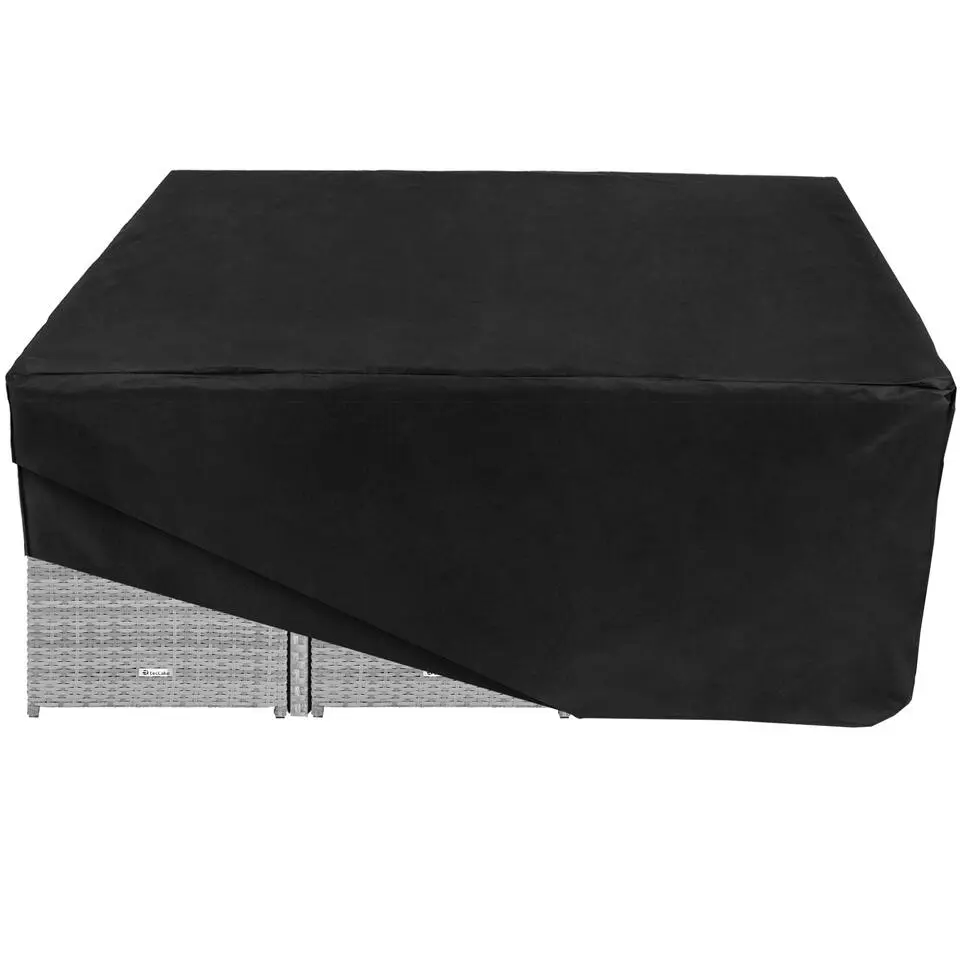 tectake - tuinset New York - wicker - lichtgrijs