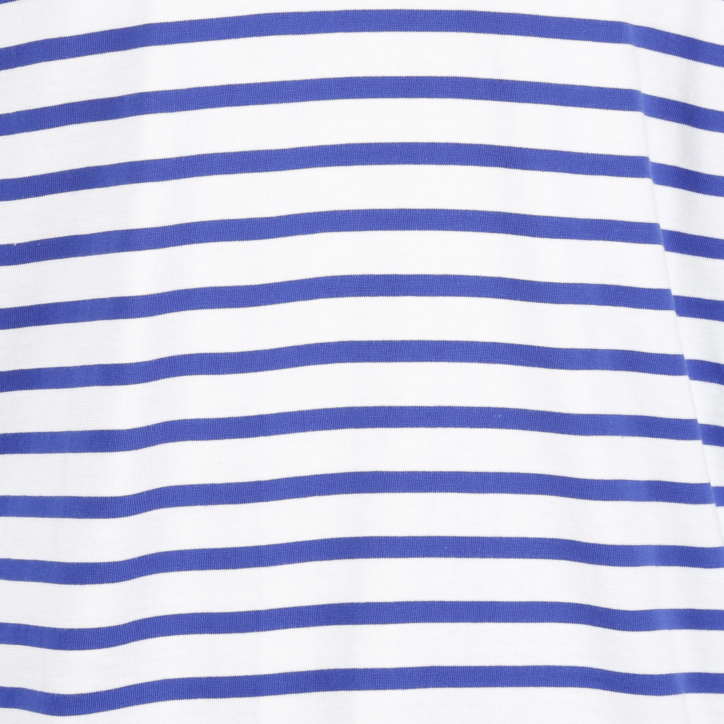 Marinière col rond regular-fit en coton | Bleu
