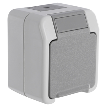 Schneider Electric Aquastar spatwaterdicht Stopcontact Enkel RA