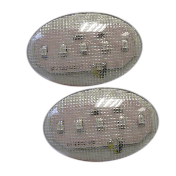 Dafy Moto - Mini Clignotants Cateye Diode Transparent