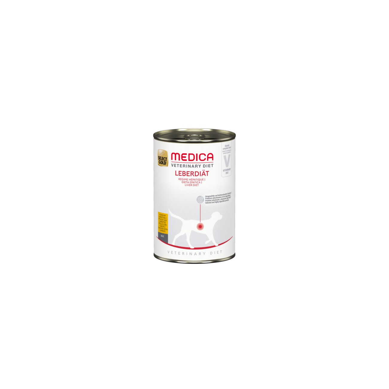 SELECT GOLD Medica Nassfutter Hund Adult Leberdiät 6x400 g