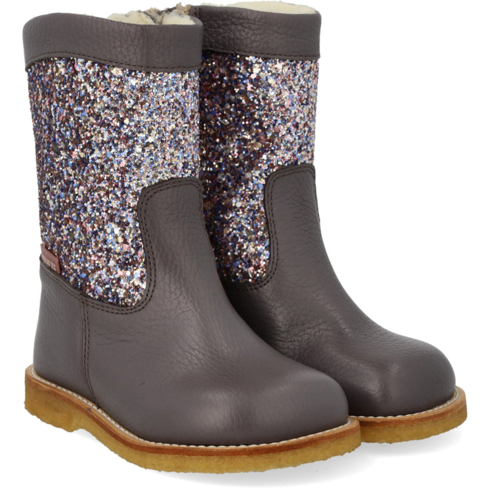 Køb Angulus Lavender/Pastel Multi Glitter TEX Støvle Med Glitter Og Lynlås