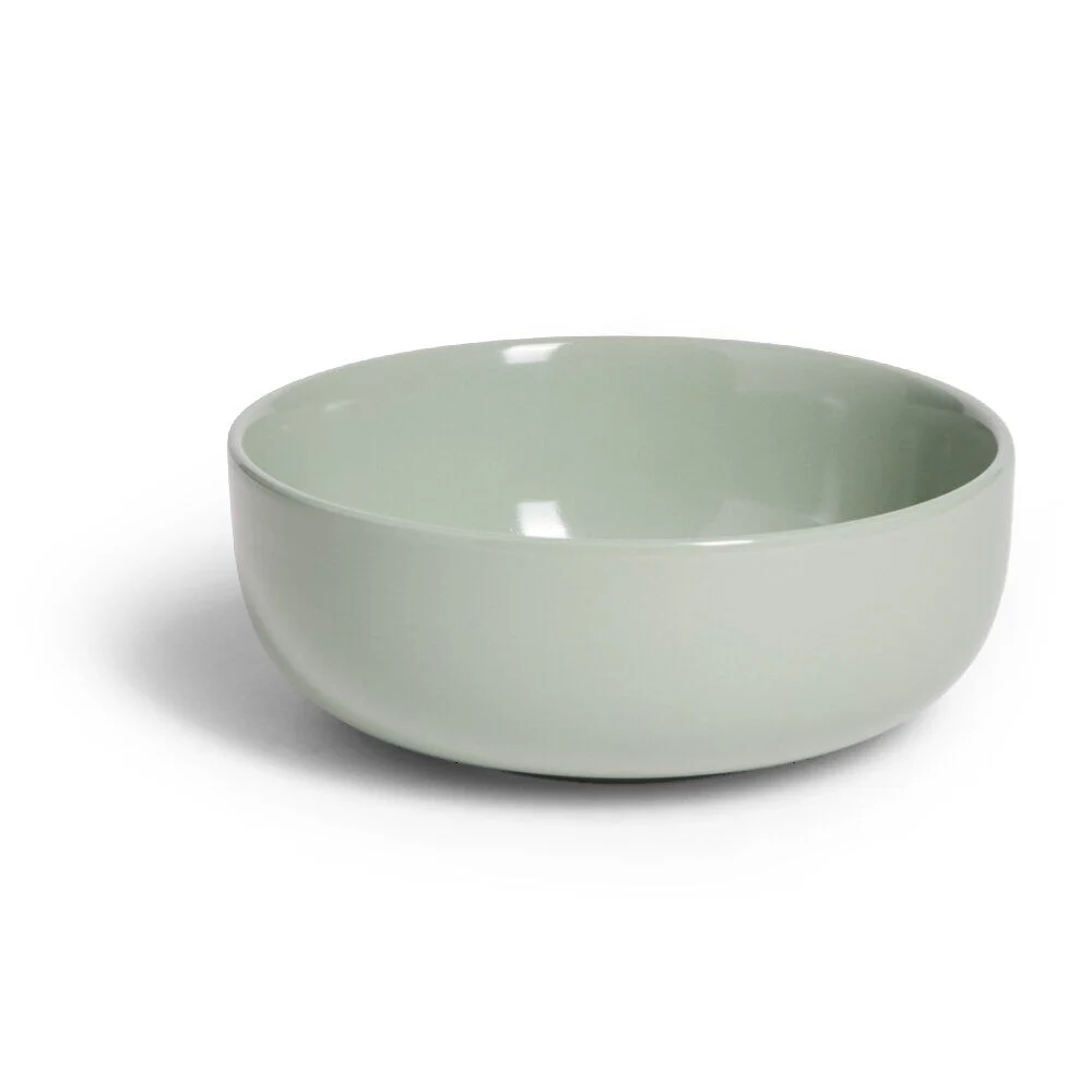 Coupelle en grès Oslo vert Ø15xH6cm