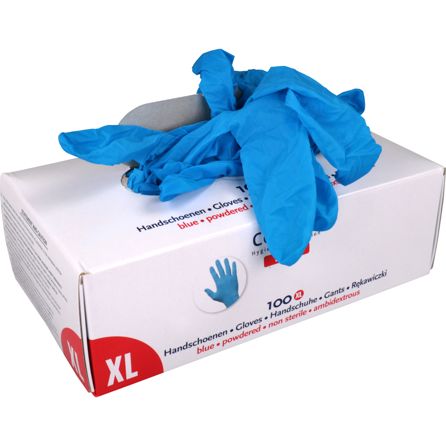 ComFort Handschoen, Latex, gepoederd, XL, 6gr, blauw