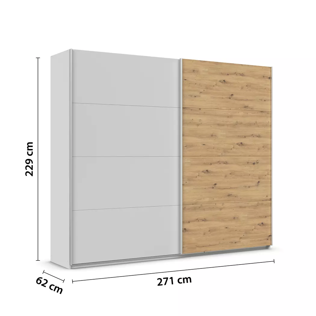 Schwebetürenschrank Quadra 271 x 229 cm