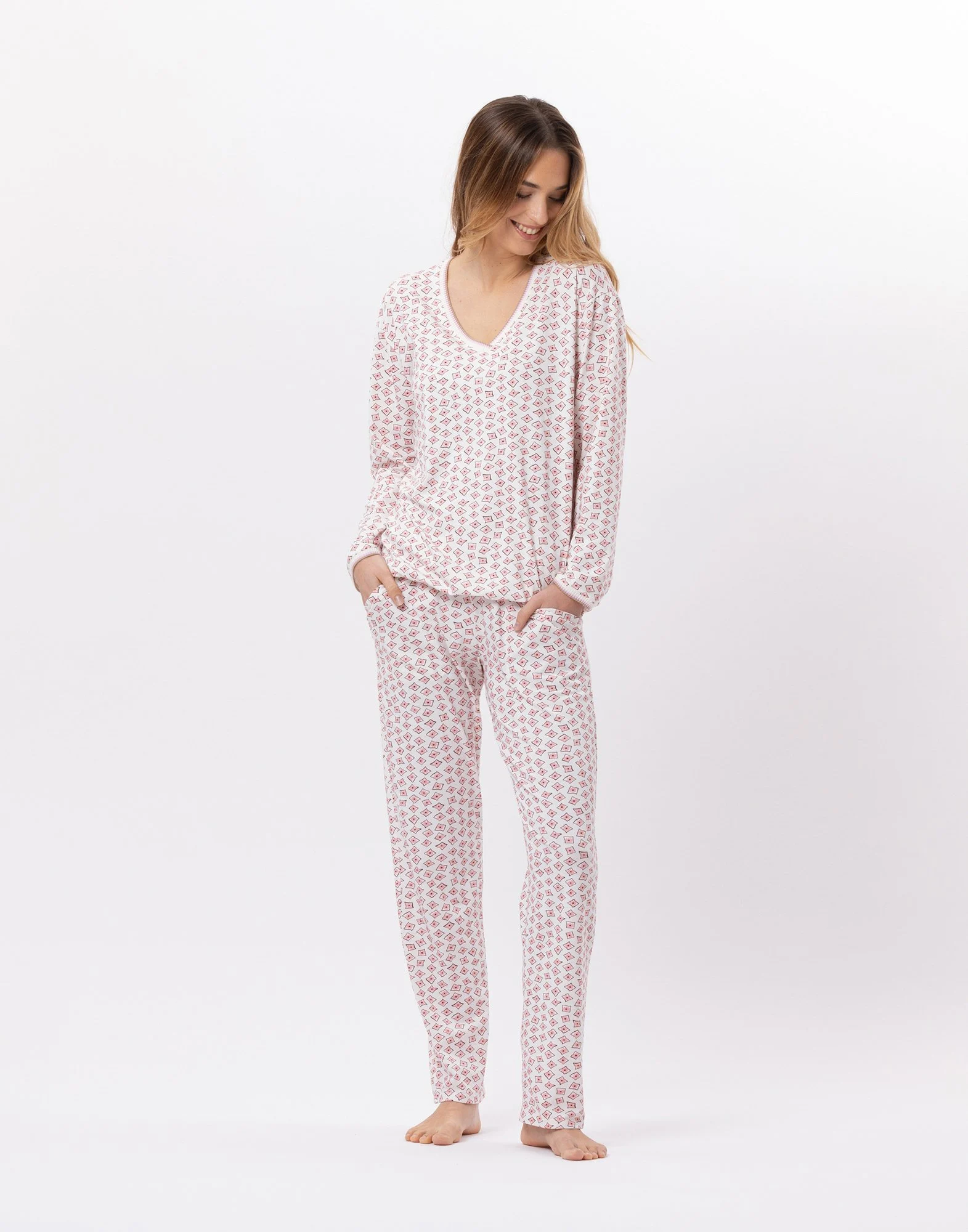 AURORE 802 - Pyjama en jersey | Multicolore