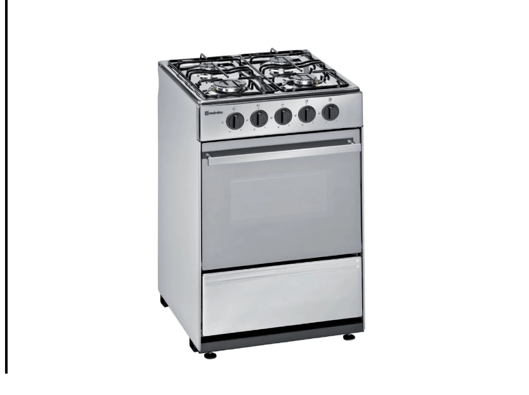 FOGÃO A GÁS BUTANO PROPANO MEIRELES N 520 X - 53CM INOX