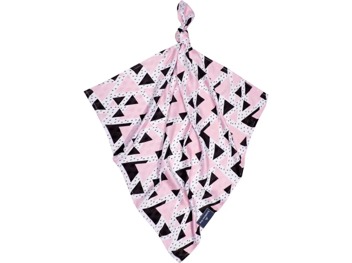 Texpol Bambus ble 30x30 Pink Triangles Bamboo Line