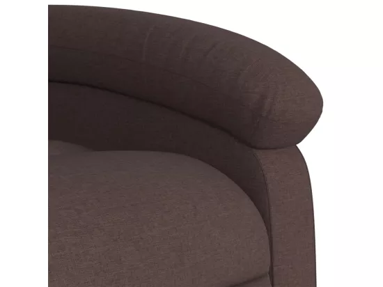 Fauteuil inclinable Marron foncé Tissu