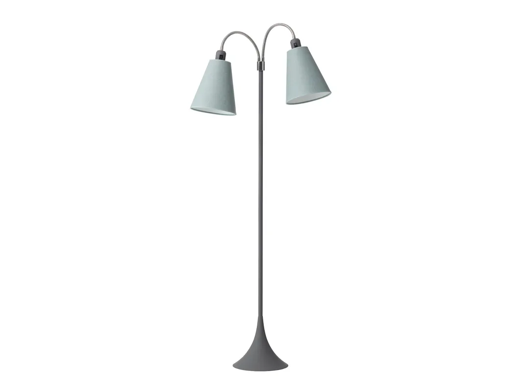 Nielsen Light Fodgænger Gulvlampe m/afb. på arme - Soft Grå - Uden skærme