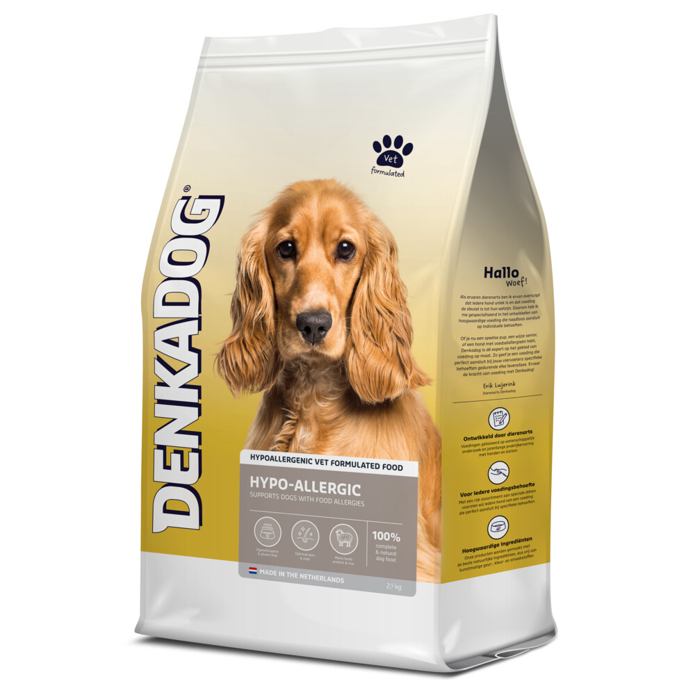 Denkadog Hondenvoer Hypo Allergic2,5 kg