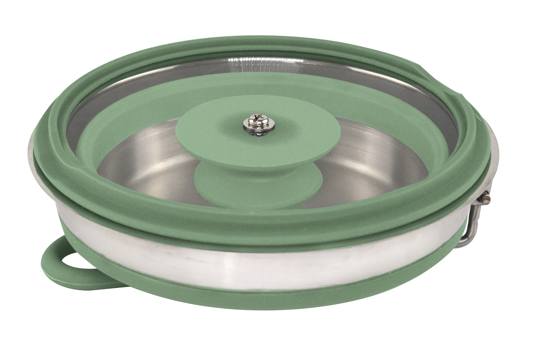 Eurotrail opvouwbare steelpan met grip - Green