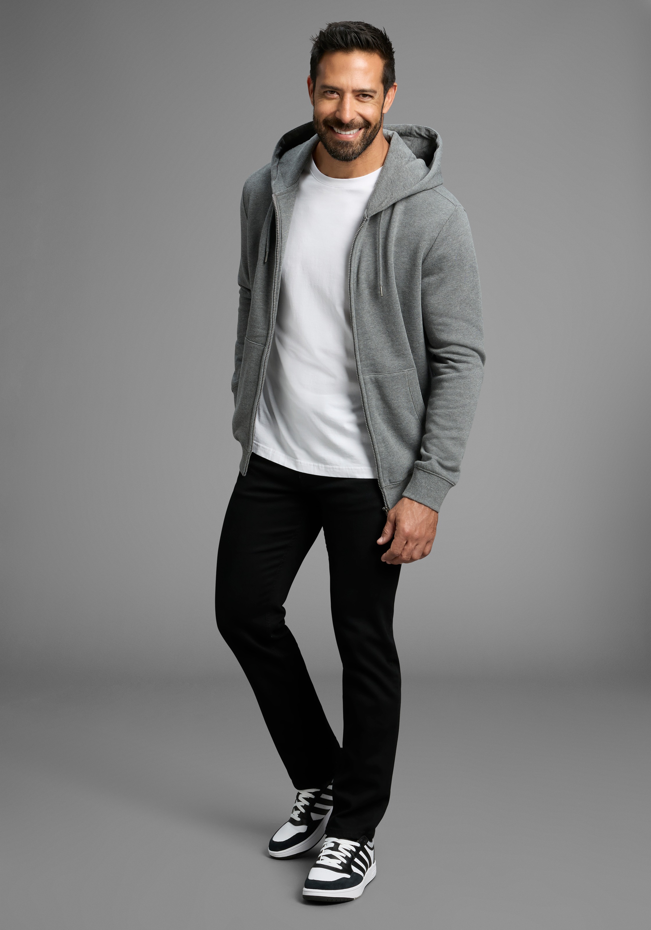 Man's World Kapuzensweatjacke , mit Taschen