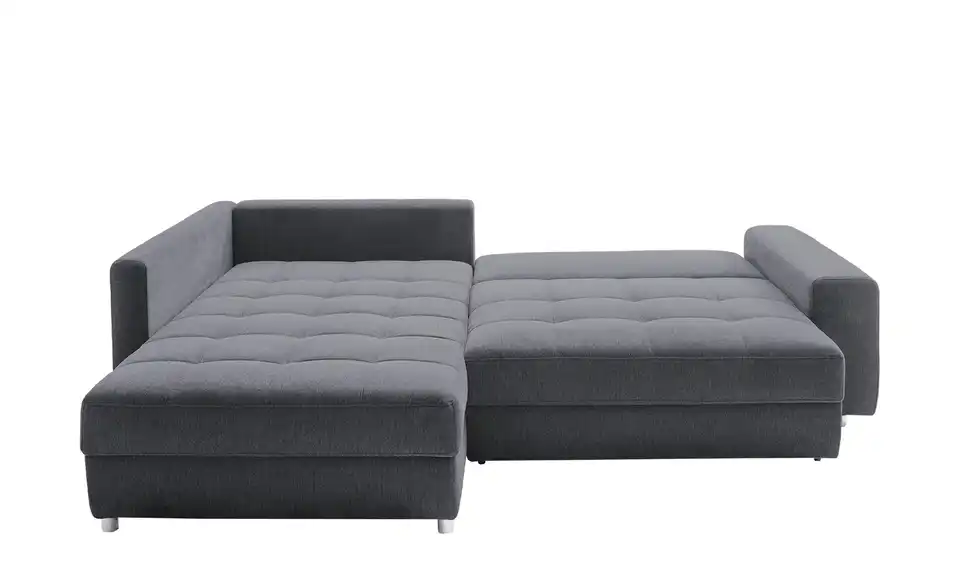 Ecksofa Arissa de Luxe Anthrazit links Webstoff