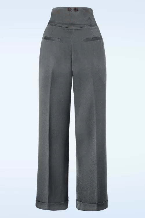 Banned Retro Girl Boss broek in grijs