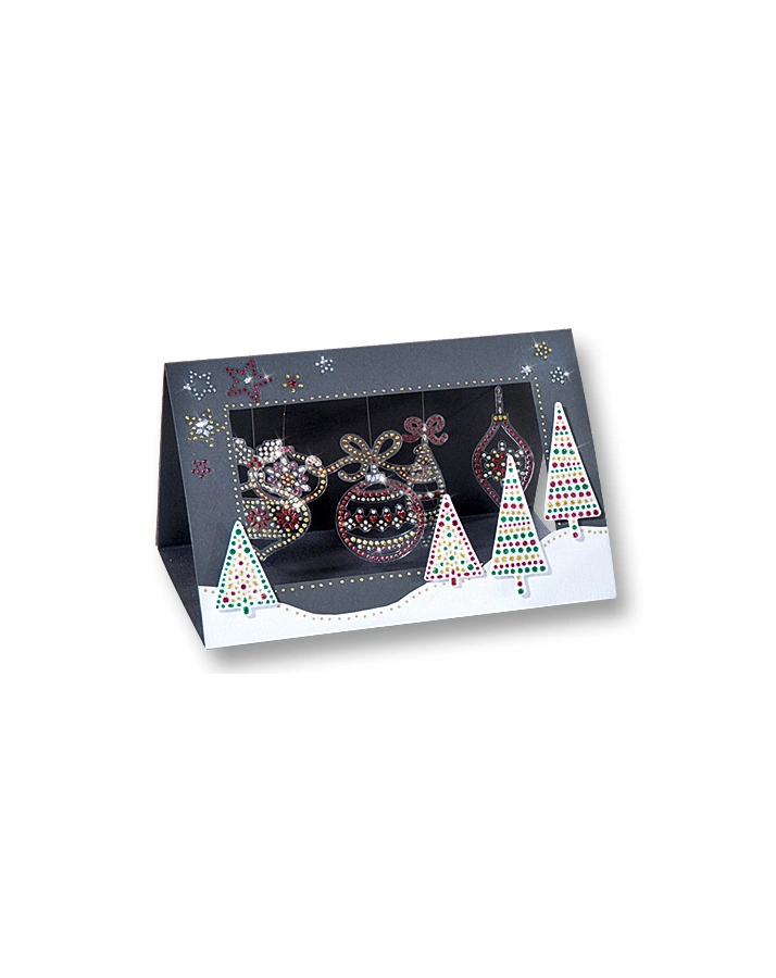 Crystal-Sticker WINTER 5-teilig in bunt