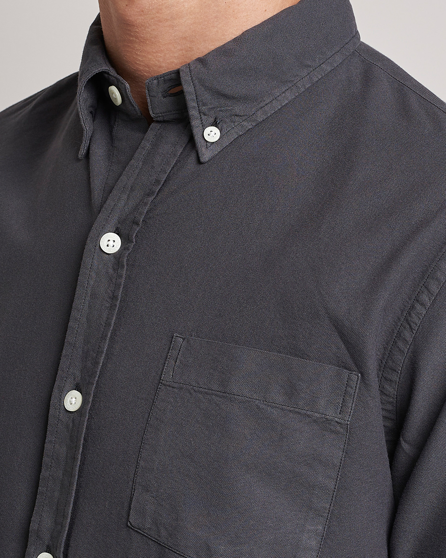 Colorful Standard Classic Organic Oxford Button Down Shirt Lava Grey