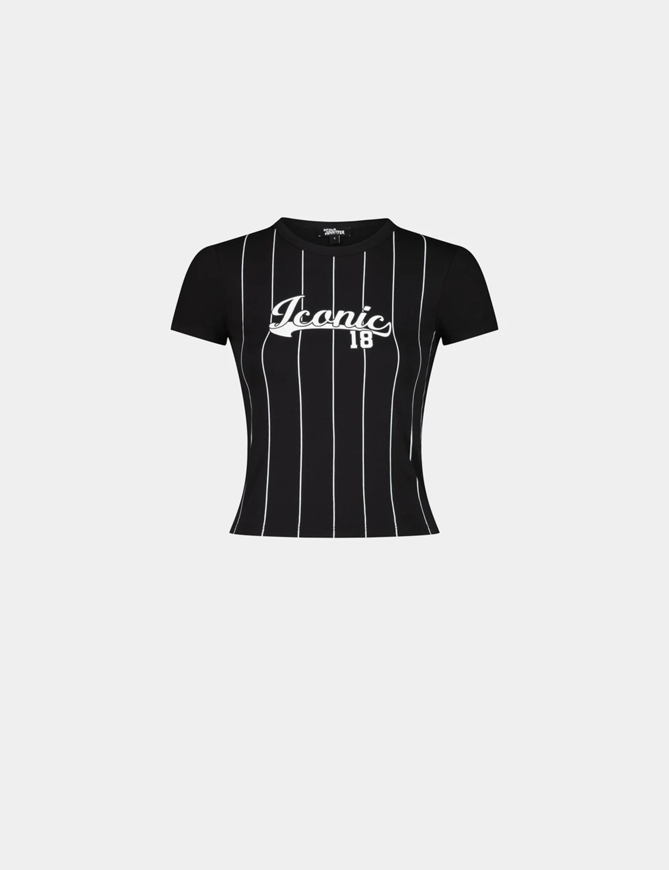 T-shirt à message noir
