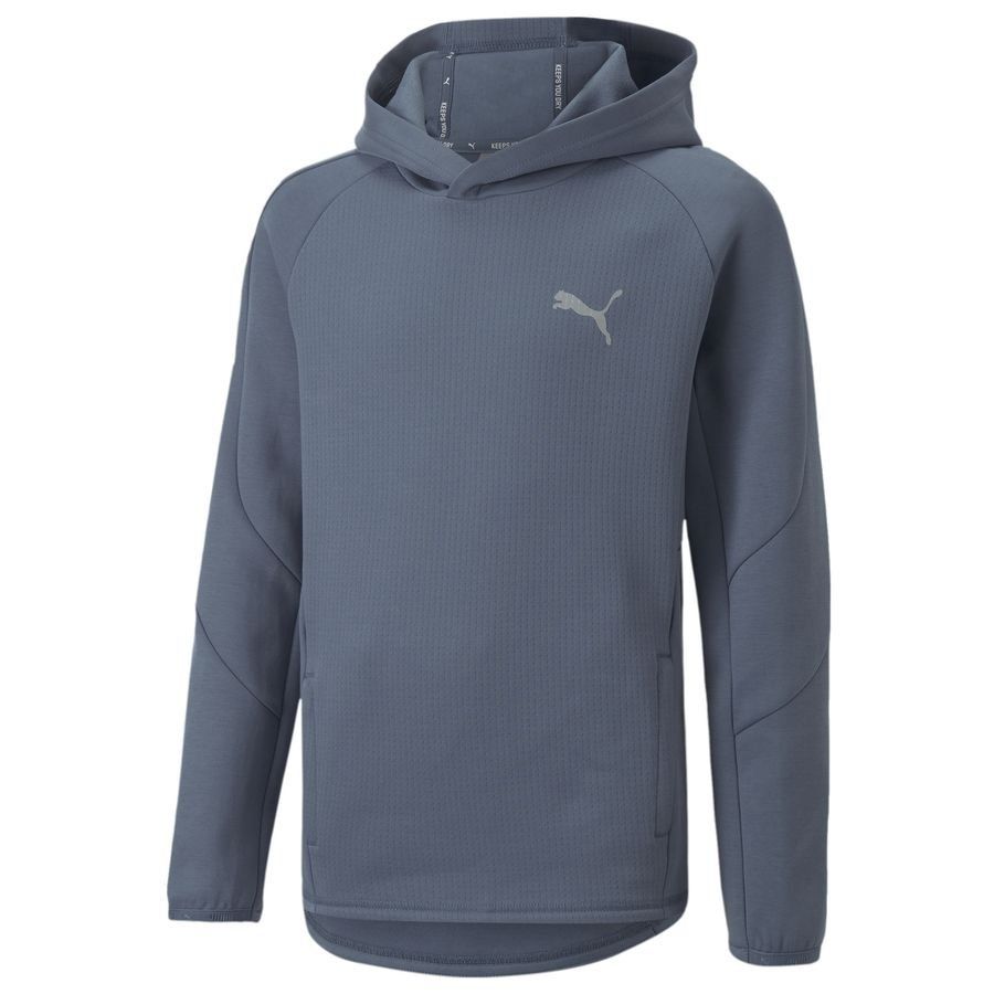 PUMA Sweat à Capuche Evostripe - Bleu Enfant