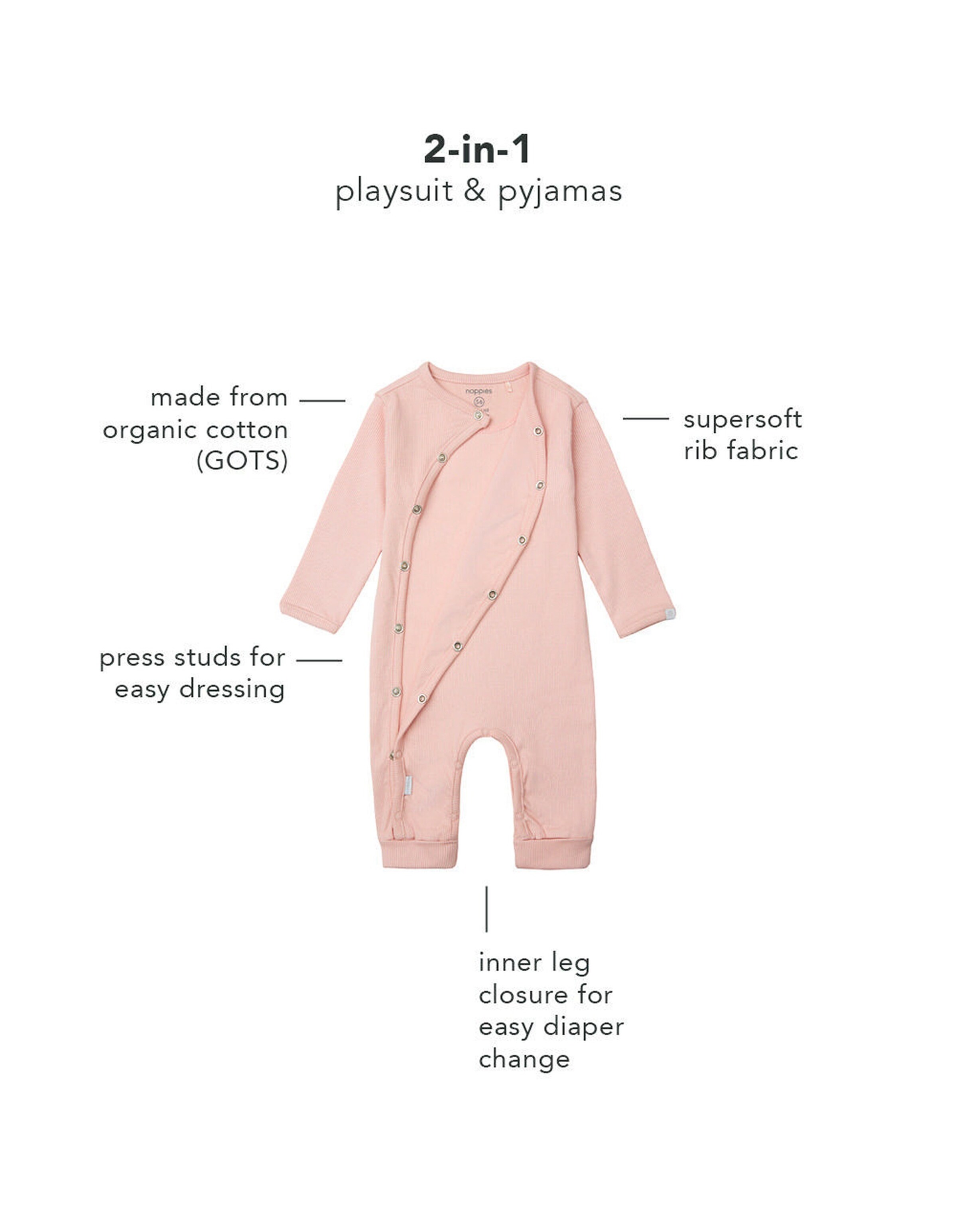 Noppies Baby Strampler Nevis Rose Smoke