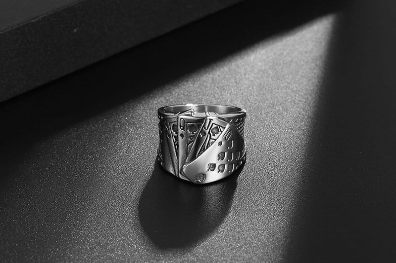 Prushia - Pokerring van roestvrij staal