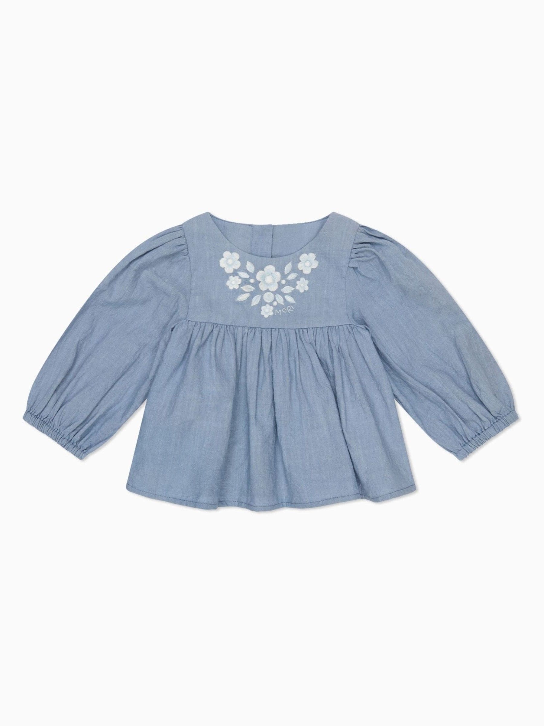 MORI 100% Cotton Muslin Long Sleeve Blouse Top