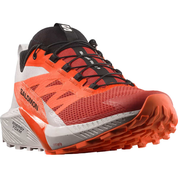Chaussure trail SALOMON SENSE RIDE 5 LUNAR ROCK/SHOCKING ORANGE/FIERY RED