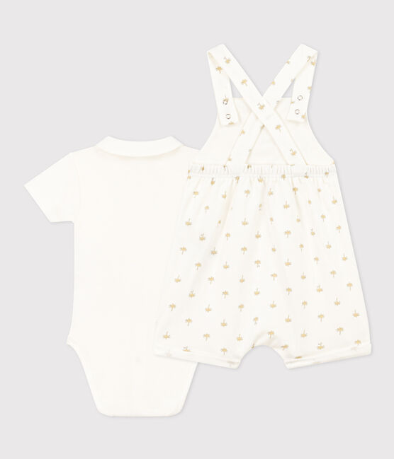Ensemble salopette et body en coton bébé