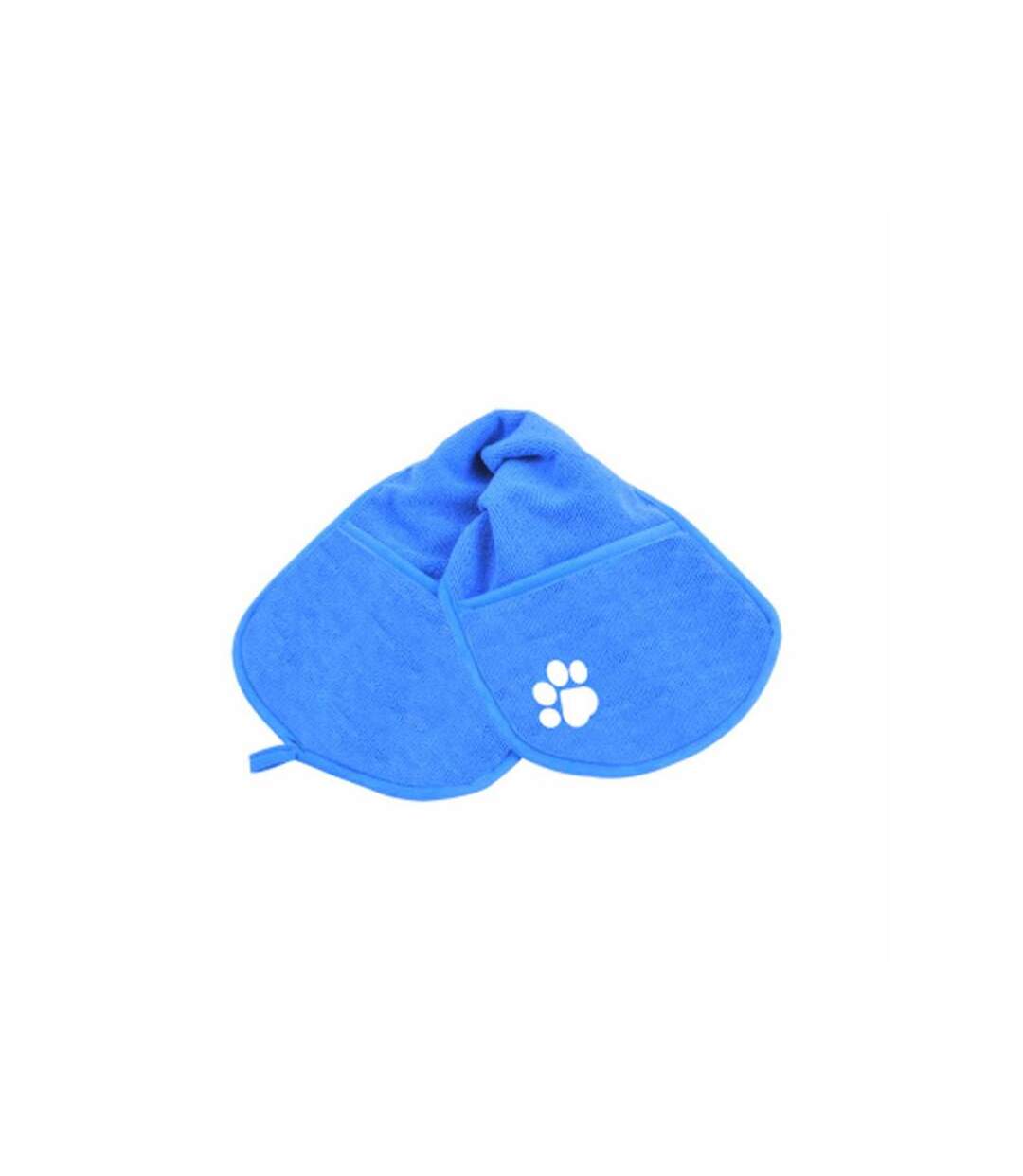Paris Prix - Serviette De Bain Pour Chien doggy 63cm Bleu