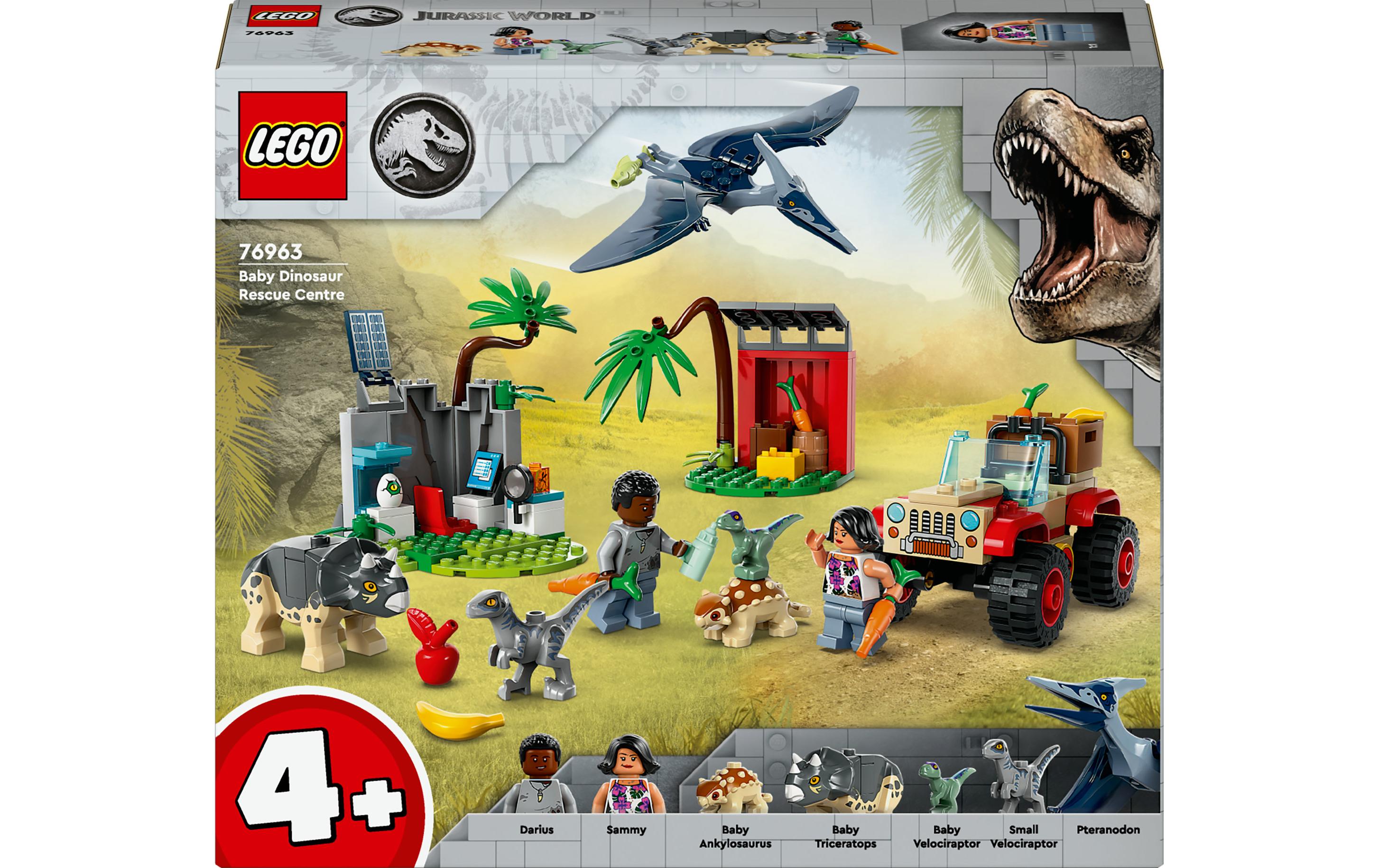 Jurassic World Rettungszentrum für Baby-Dinos 76963Dinosaurier-Spielset