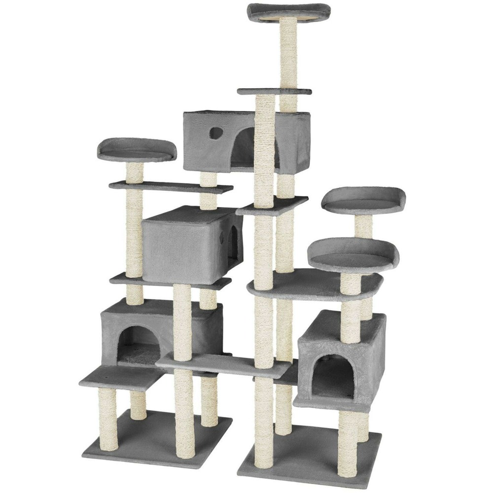 Arbre à chat 214 cm gris