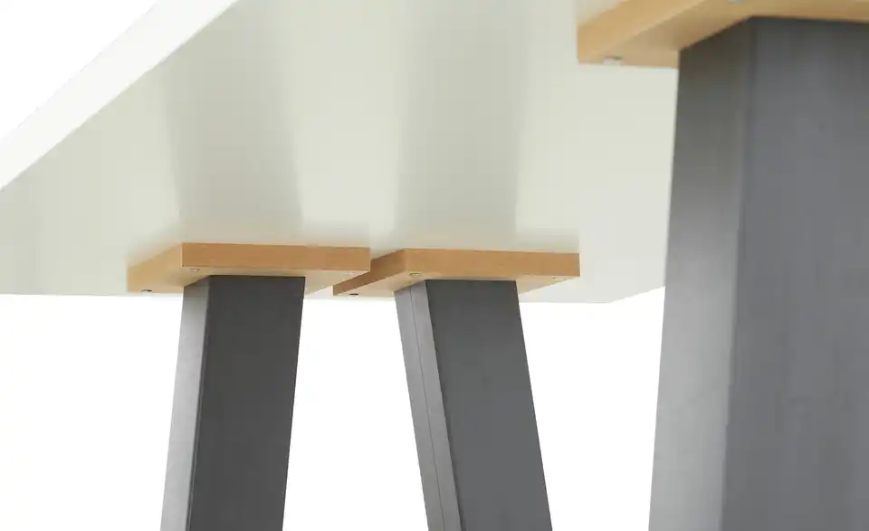 Bartisch Hereford Weiß, matt 120 cm