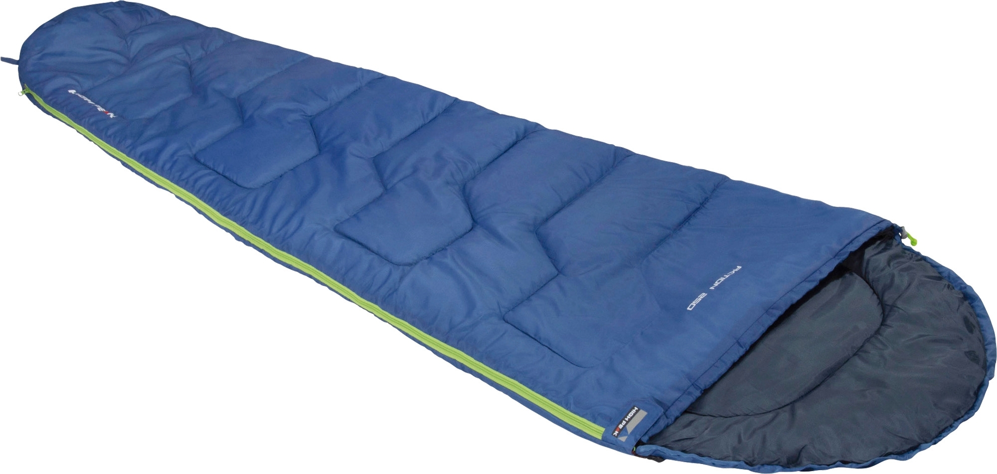 High Peak Action 250 Mumienschlafsack 225 x 80 cm dunkelblau/blau