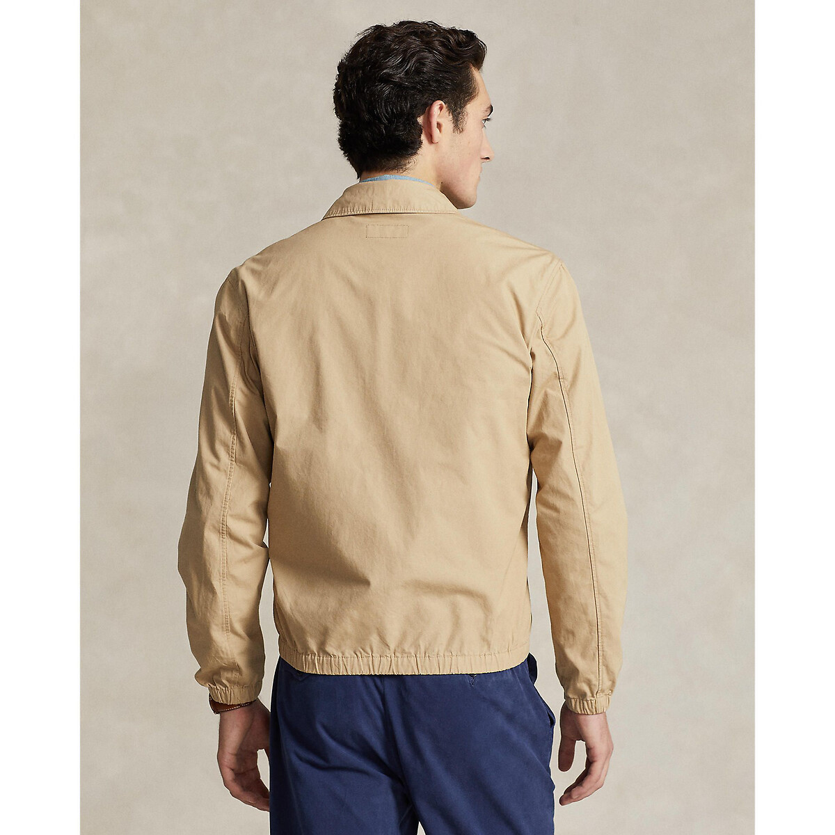 POLO RALPH LAUREN<br>Jaqueta Bayport em popeline de algodão com zíper