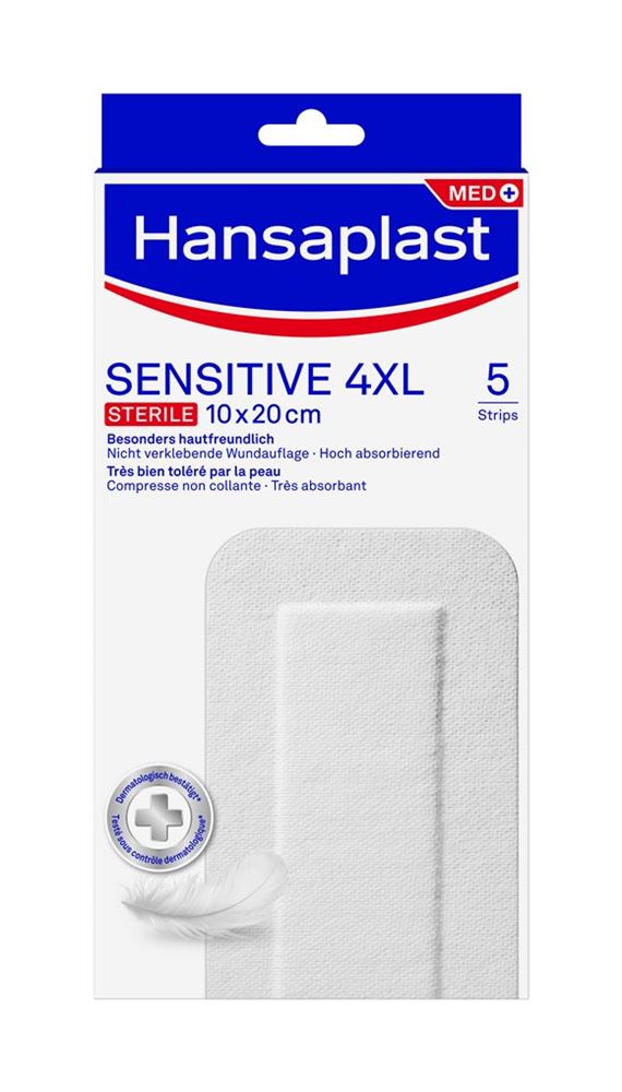 Hansaplast Sensitive Strips<br>5 Stück, 4XL